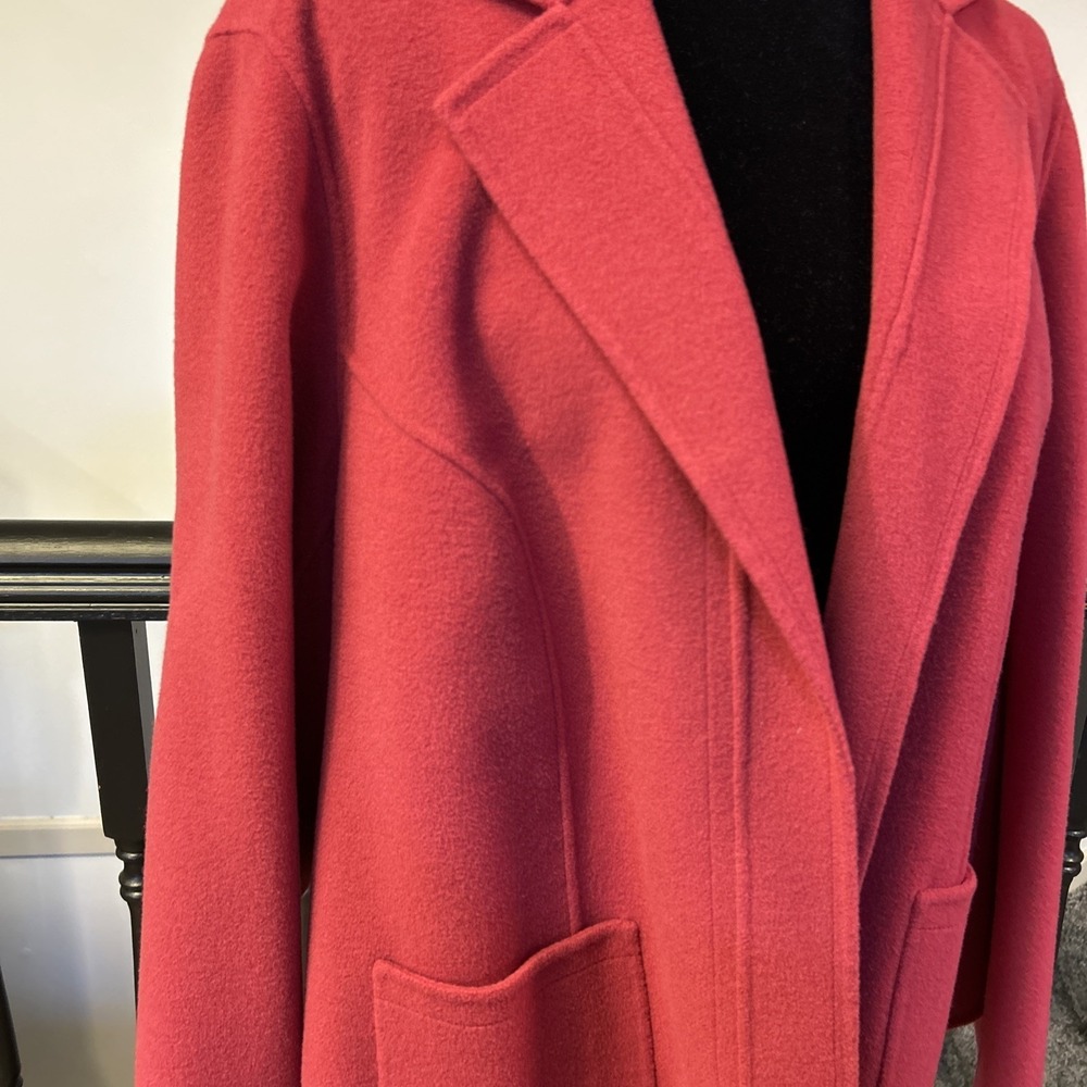 talbots jacket Blazer women's wool hot pink with pockets open Size 22 Petite